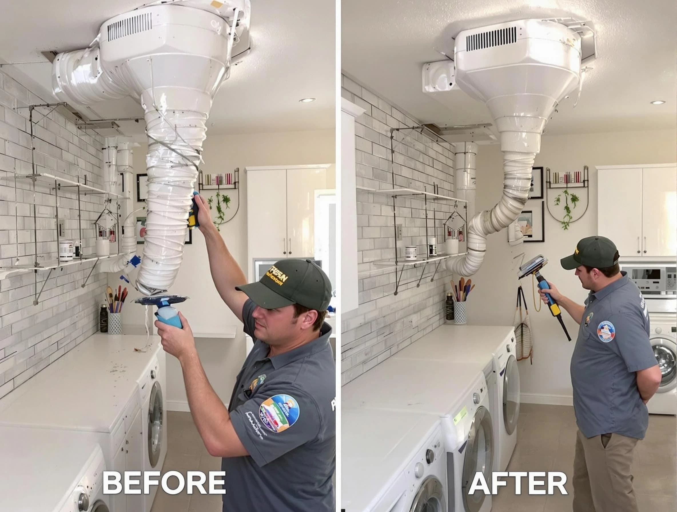 Professional dryer exhaust vent cleaning by Jasper Dryer Vent Cleaning in Jasper