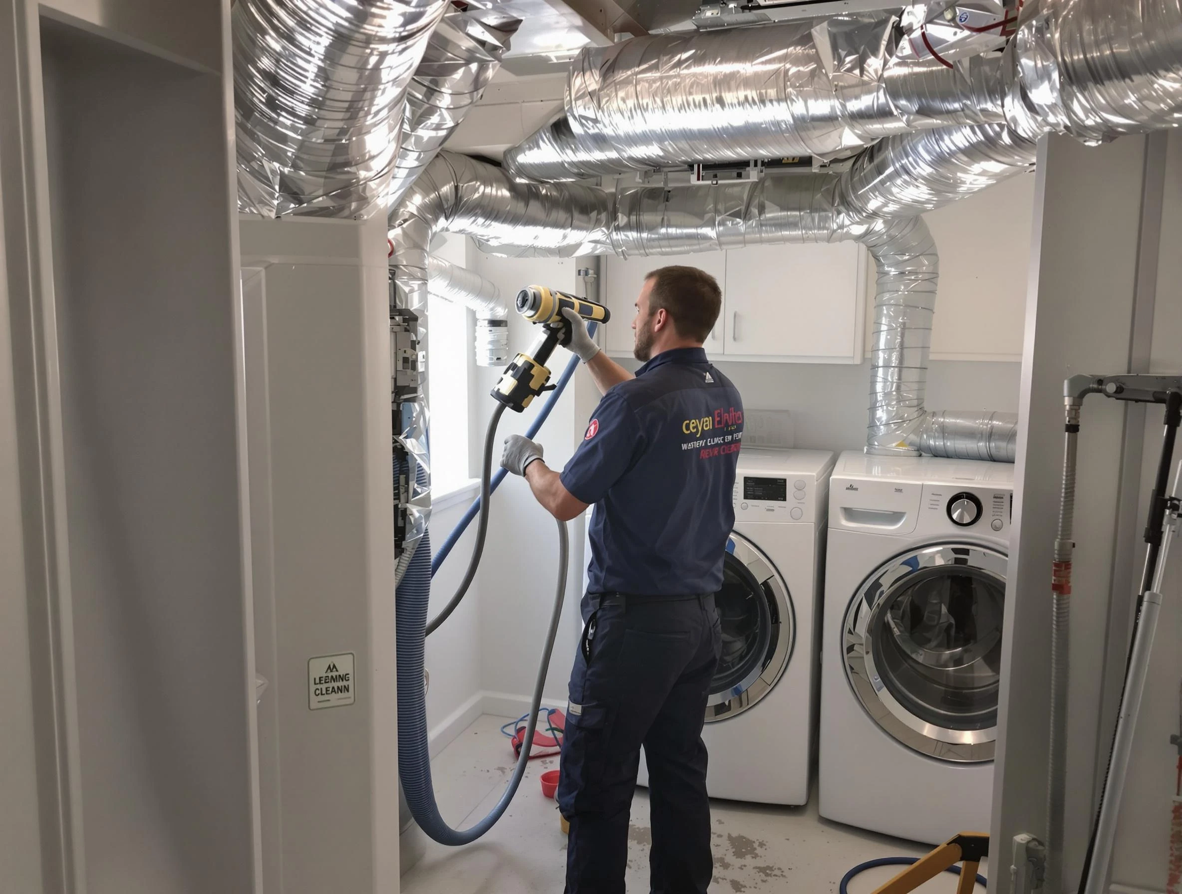 Jasper Dryer Vent Cleaning specialist using advanced equipment for thorough duct cleaning in Jasper