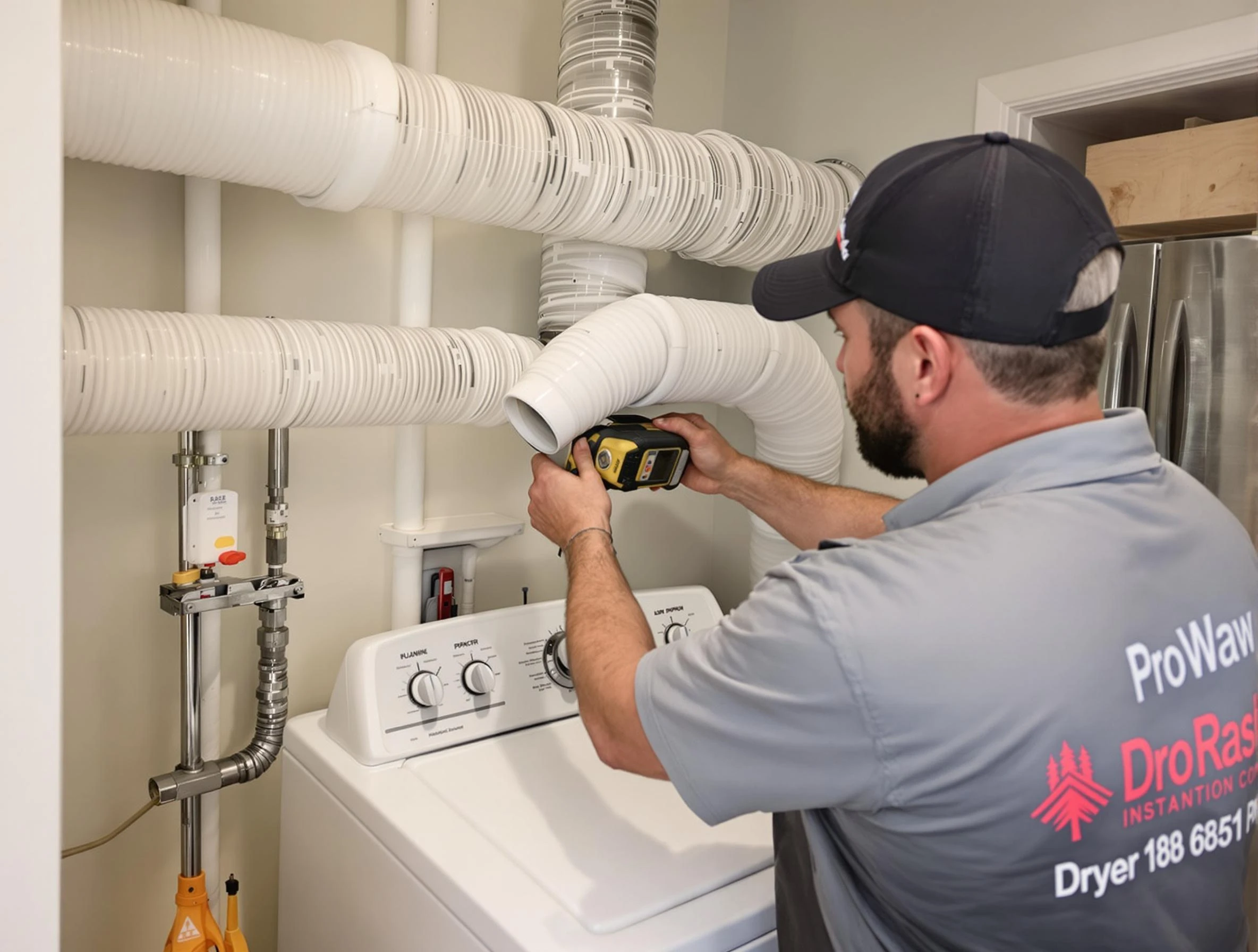 Professional dryer vent hose installation by Jasper Dryer Vent Cleaning in Jasper