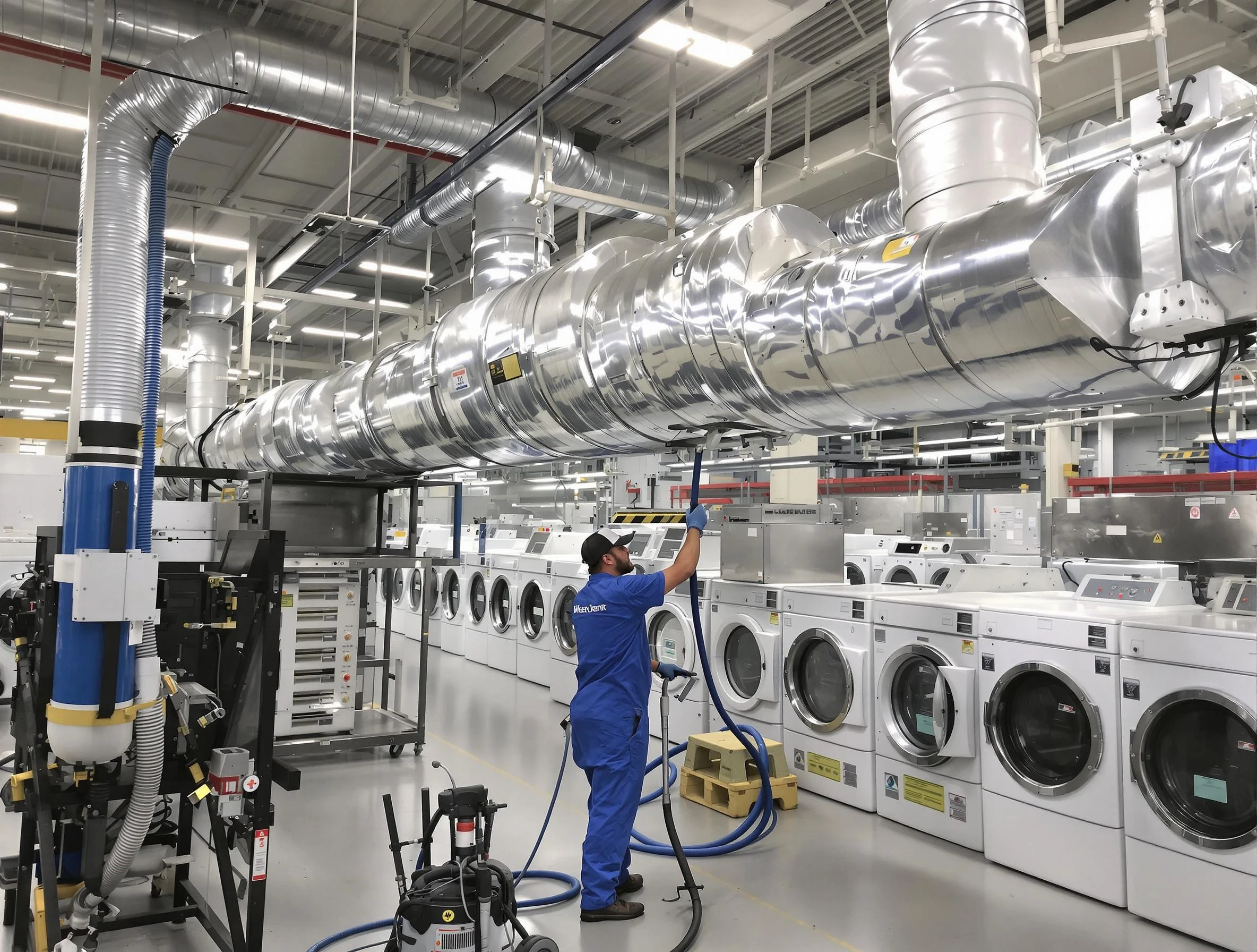 Jasper Dryer Vent Cleaning team performing heavy-duty industrial dryer vent cleaning in Jasper